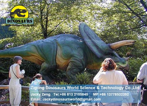 Dinopark Fiberglass products Animatronic Dinosaur Triceratops DWD082