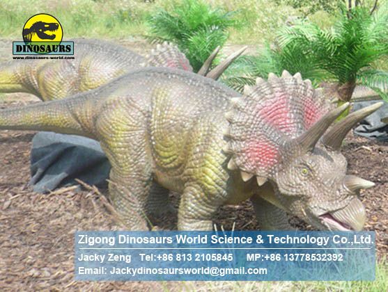Playground dino park animatronic dinosaurs ( Triceratops ) DWD053