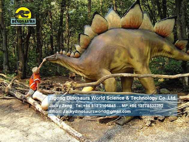 Life size dinosaurs  fiberglass statue mall toys (Stegosaurus) DWD166