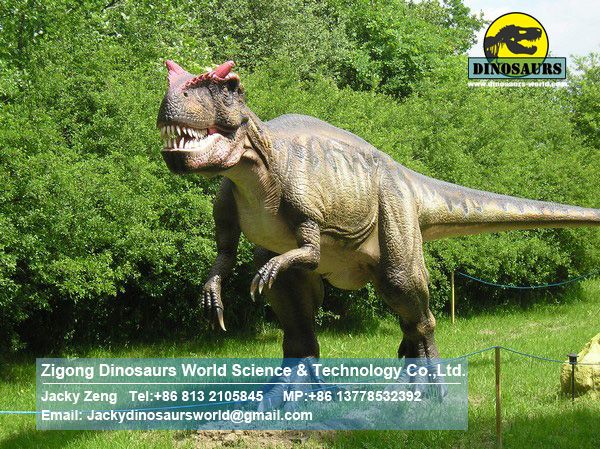 Animatronic dinosaur model in dinosaur park big allosaurus DWD1454