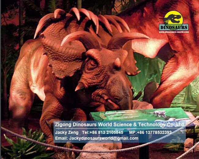 Dinosaur museum customized artificial machine albertaceratops DWD1505
