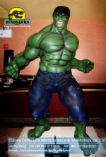Green hulk movie lobby figure theme park slide DWC016