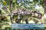 Life size artificial Ankylosaurus model in Dinosaur Park DWD1466