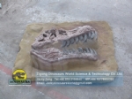 Children simulated archaeological dig site,t-rex skull buried status DWF013-1