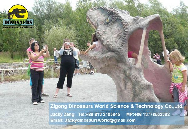 Jurassic park model Dino head for taking pictures DWE005