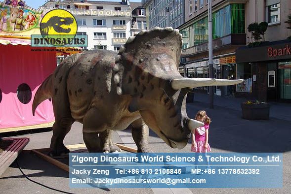 Playground trade exhibition animatronic dinosaurs toy ( Triceratops ) DWD038