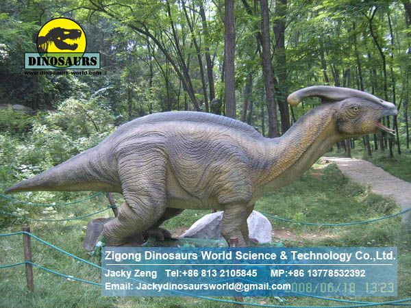 Children playground kids equipment dinosaur (Parasaurolophus) DWD094