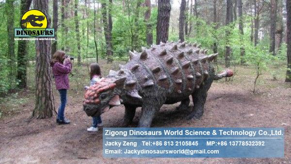 Children outdoor games climbing frame dinosaurs statue Ankylosaurus DWD121