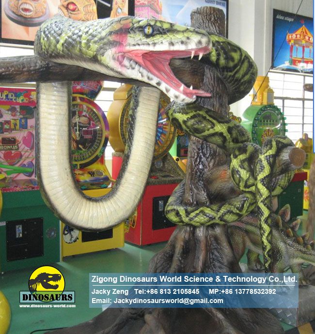 Amusement Park High Quality Robotic Snake Model DWA031-2