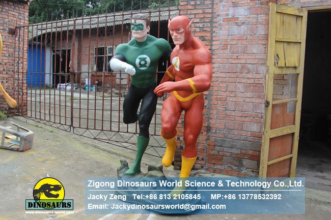 Film character model sculpture The Flash & Green Lantern DWC055