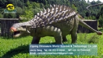 Life size artificial electric dinosaur model Ankylosaurus DWD1462