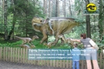 Large dinosaur model Iguanodon attacked by five raptors DWD1510